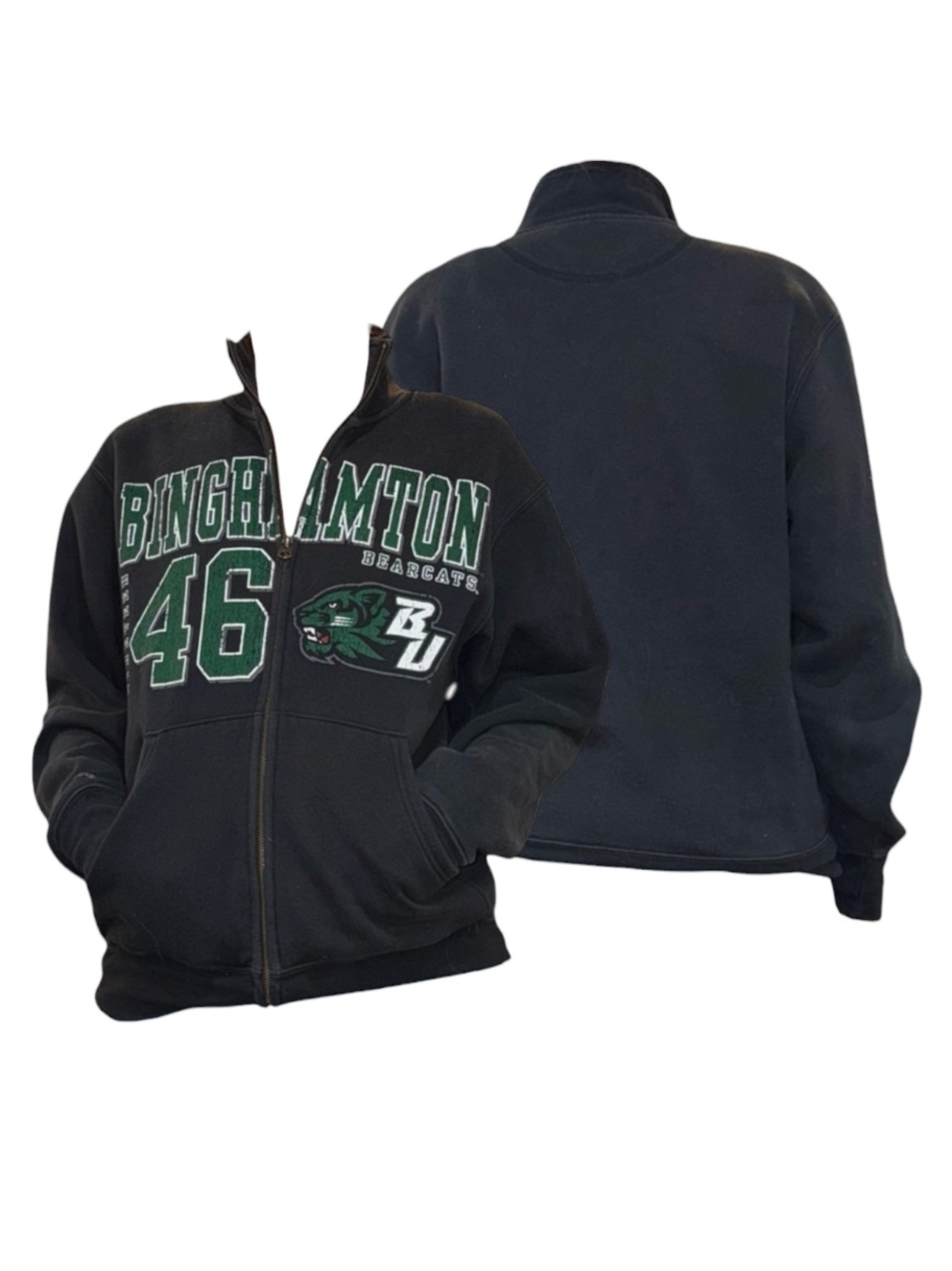 Binghamton Bearcats Black Zip Up
